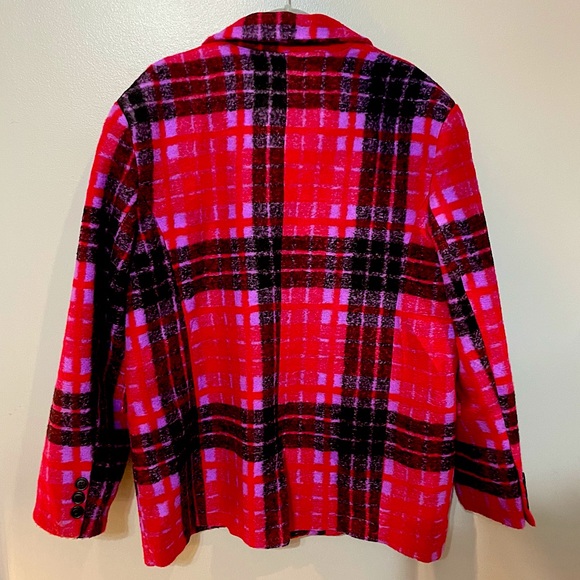 Nasty Gal - Check Print Oversized Blazer (NEW) - Picture 3 of 7